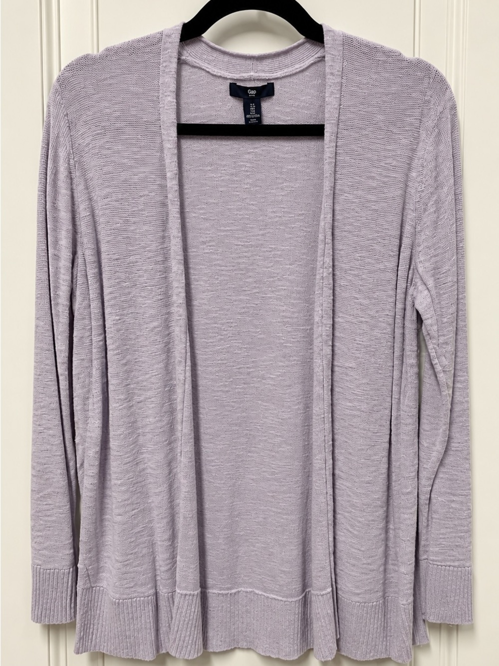 GAP Open-Front Lilac Lightweight Cardigan